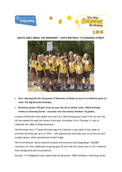neath girls bring the brownies` 100th birthday to
