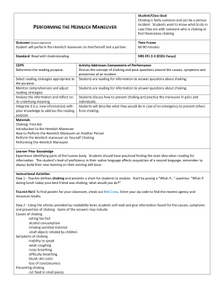 performing the heimlich maneuver