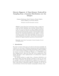 Discrete Ziggurat - Cryptology ePrint Archive