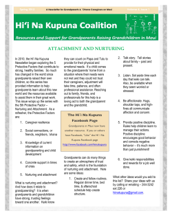 ATTACHMENT AND NURTURING