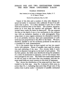 DOSAGE ONE AND TWO CENTIMETERS UNDER THE SKIN FROM