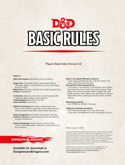 Player`s Basic Rules - Wizards of the Coast