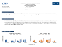 Edward Jenner Elementary Academy of the Arts Literacy
