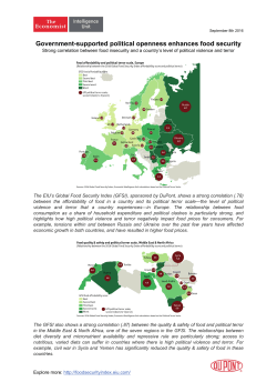 Government-supported political openness enhances food security