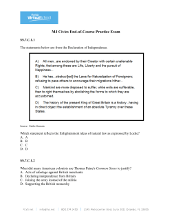 FLVS EOC Practice Test - Polk County School Board Wordpress