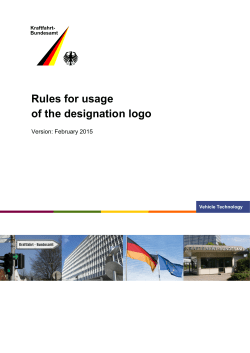 Rules for usage of the designation logo - Kraftfahrt