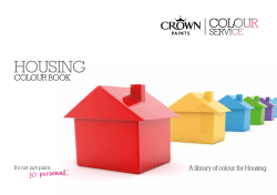 housing - Crown Paint Specification