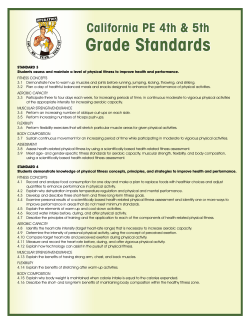 Aligned with State Health and PE Standards - Operation Tone-Up