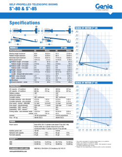 Genie S-80 - 101 Industries Ltd.