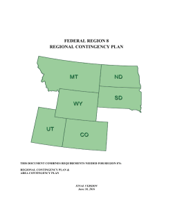 region 8 regional contingency plan