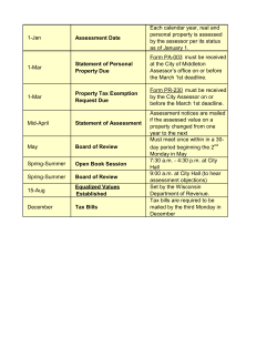 Important Dates - City of Middleton