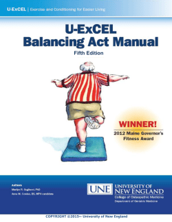 Sample Balancing Act Exercises