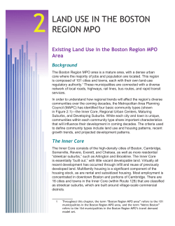2 LAND USE IN THE BOSTON REGION MPO