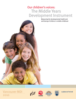 The Middle Years Development Instrument