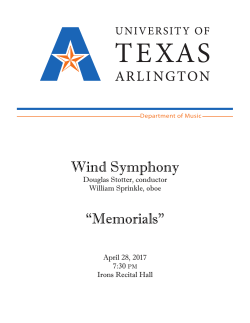 the pdf program - The University of Texas at Arlington