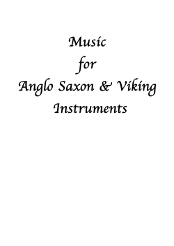 Music for Anglo Saxon and Viking instruments