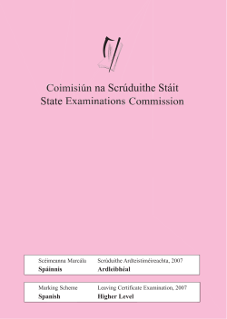 Spanish HL COVER - State Examination Commission
