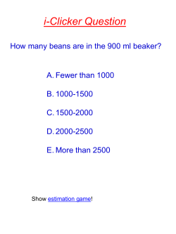 i-Clicker Question