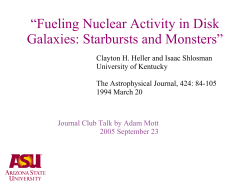 Fueling Nuclear Activity in Disk Galaxies: Starbursts and
