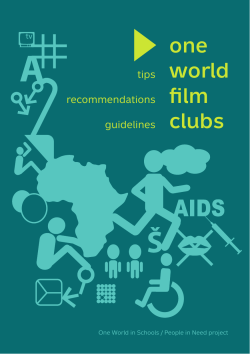 OWIS Film Clubs Guidelines