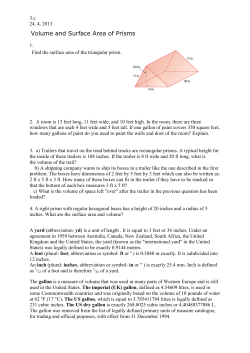 Volume and Surface Area of Prisms