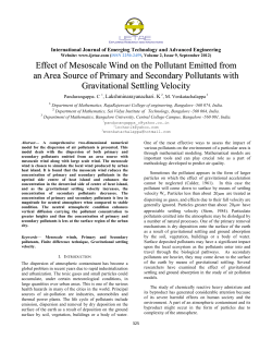 Effect of Mesoscale Wind on the Pollutant Emitted from an