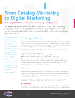 From Catalog Marketing to Digital Marketing