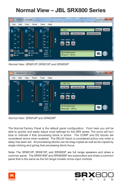 SRX800 - JBL Professional
