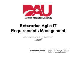 Enterprise Agile IT Requirements Management