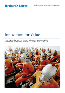 Innovation for Value