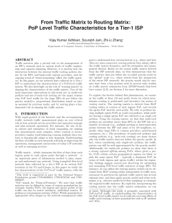 From Traffic Matrix to Routing Matrix