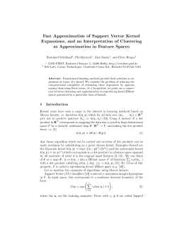 Fast Approximation of Support Vector Kernel