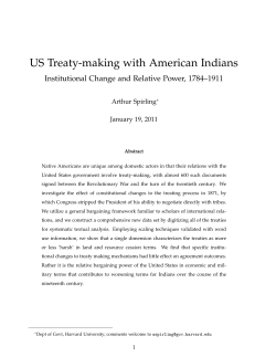 US Treaty-making with American Indians