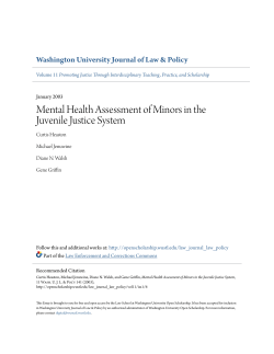 Mental Health Assessment of Minors in the Juvenile Justice System