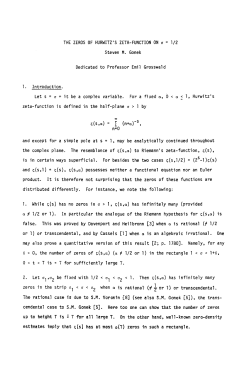 The zeros of Hurwitz`s zeta-function on &sigma;=1/2