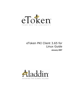 eToken PKI Client 3.65 Guide for Linux