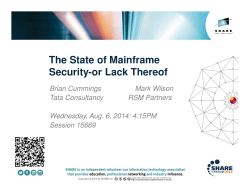 The State of Mainframe Security