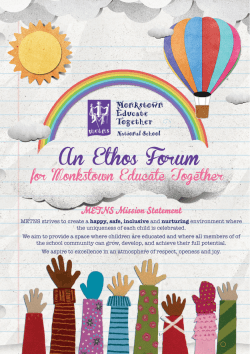 METNS Mission Statement - Monkstown Educate Together NS