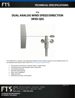 DUAL ANALOG WIND SPEED/DIRECTION (WSD-QD)