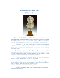 Healing Retreat on Ikaria island 17-27 June 2016