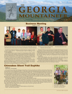 mountaineer - Georgia Appalachian Trail Club