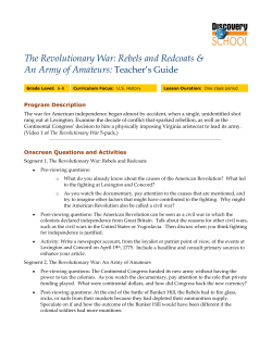 The Revolutionary War