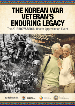 The Korean War VeTeran`s enduring Legacy