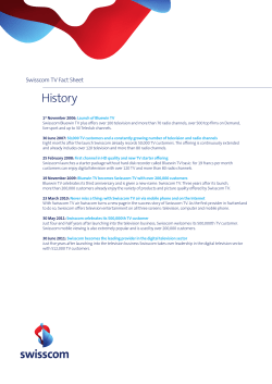 History - Swisscom