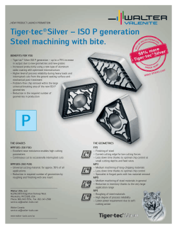 Tiger&middot;tec&reg; Silver &ndash; ISO P generation Steel