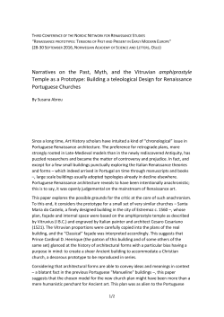 Narratives on the Past, Myth, and the Vitruvian amphiprostyle