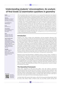 Understanding students` misconceptions: An analysis