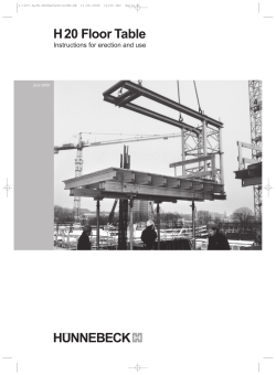 Instructions for erection and use