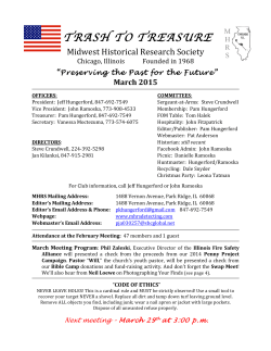 March 2015 - Midwest Historical Research Society