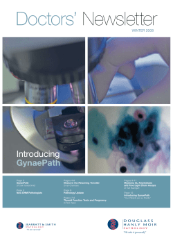 Doctors` Newsletter - Douglass Hanly Moir